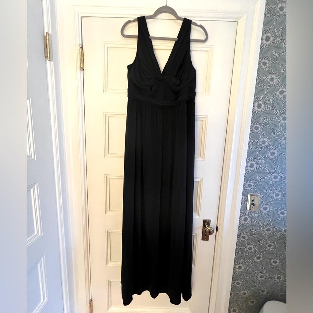 J.Crew Long Evening Dress with Pleated Bodice.